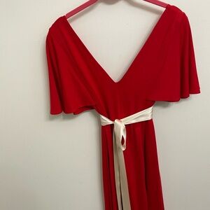 Red Kimono style dress XS